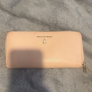 Michael Kors Blush Pink Zip-Around Wallet